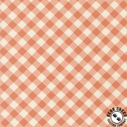 Moda Pastel Prairie Gingham Coral