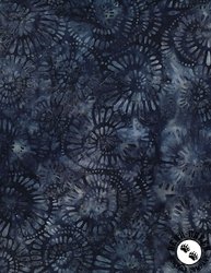 Wilmington Prints Forest Trails Batiks Swirly Seeds Blue