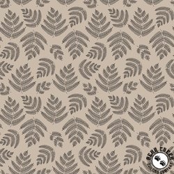 Clothworks Forest Ferns Fronds Khaki Clothworks Forest Ferns Fronds Khaki