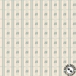 Henry Glass Simply Charming Star Zig Zag Plaid Cream Blue