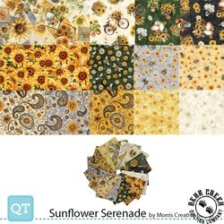 QT Fabrics Sunflower Serenade Fat Quarter Bundle QT Fabrics Sunflower Serenade Fat Quarter Bundle