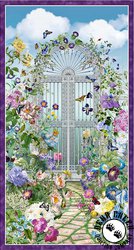 Michael Miller Fabrics Botanical Garden Gateway Panel
