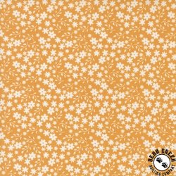 Moda Raspberry Summer Blossom Small Floral Apricot