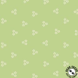 Henry Glass Serene Garden Flower Dots Green