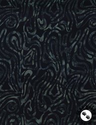 Wilmington Prints Cinnamon Twist Batiks Floating Lines Midnight Blue