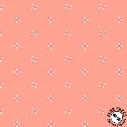 Andover Fabrics Plain and Simple Flower Box Peach