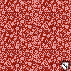 Andover Fabrics Cozy House Marie's Garden Garnet Andover Fabrics Cozy House Marie's Garden Garnet