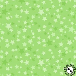 Maywood Studio Playtime Flannel Stars Green