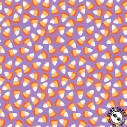 Blank Quilting Ghostly Greetings Candy Corn Purple Blank Quilting Ghostly Greetings Candy Corn Purple