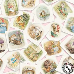 Riley Blake Designs Peter Rabbit and Friends Main Pink