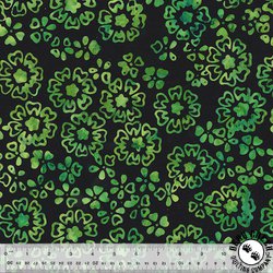 Anthology Fabrics Flourish Batik Meadow Black