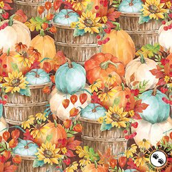 Blank Quilting Autumn Blessings Autumn Collage Orange