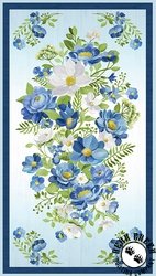 Wilmington Prints Blossom Blues Panel