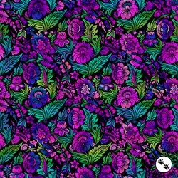 In The Beginning Fabrics Vivid Floral Jewel