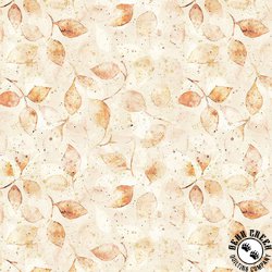 Hoffman Fabrics Harvest Bouquet Leaves Cream