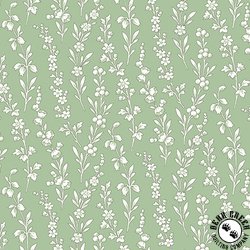 Maywood Studio Regal Rose Floral Stripe Green