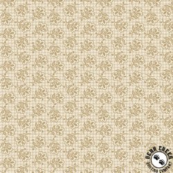 Benartex Heartland Tonal Flowers Tan