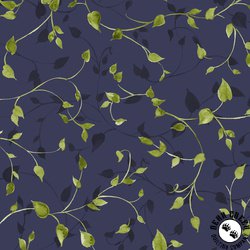 P&B Textiles Indigo Song Vines Navy P&B Textiles Indigo Song Vines Navy