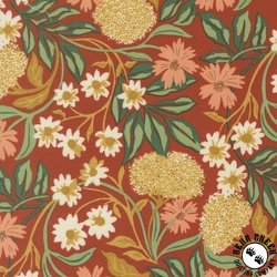Moda Brookside Forage Floral Terra Cotta