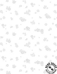 Wilmington Prints Essentials Garden Whispers Ditsy Petal White on White