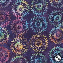 Anthology Fabrics Lost In Time Batik Fireworks Purple