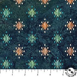 Northcott Stonehenge Sedona Spirit Mini Print Navy/Multi