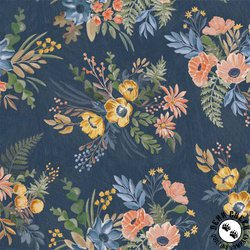 Windham Fabrics Flower Shop Wild Bunches Indigo Windham Fabrics Flower Shop Wild Bunches Indigo