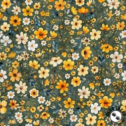 QT Fabrics Buzz, Buzz, Buzz Floral Juniper QT Fabrics Buzz, Buzz, Buzz Floral Juniper
