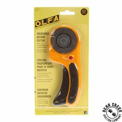 Olfa Splash 60mm Ergonomic Rotary Cutter - Yellow Olfa Splash 60mm Ergonomic Rotary Cutter - Yellow