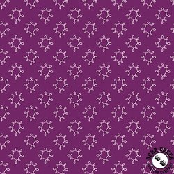 Benartex Wishflower Dandy Dark Purple Benartex Wishflower Dandy Dark Purple