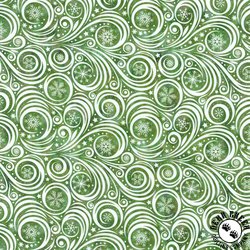 In The Beginning Winter Solstice II Snow Swirl Green/White In The Beginning Winter Solstice II Snow Swirl Green/White