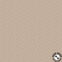 Clothworks Forest Ferns Chevron Khaki