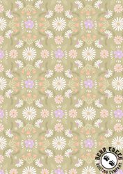 Lewis and Irene Fabrics Honey Sweet Flowers Soft Green Lewis and Irene Fabrics Honey Sweet Flowers Soft Green