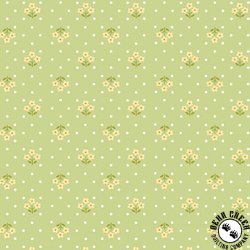 Andover Fabrics Plain and Simple Tri Flower Pistachio Andover Fabrics Plain and Simple Tri Flower Pistachio