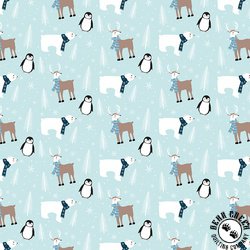 Riley Blake Designs Winter Magic Main Aqua Riley Blake Designs Winter Magic Main Aqua