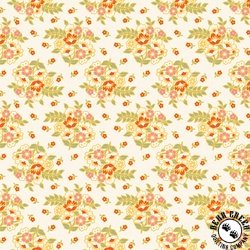Riley Blake Designs Peach Cobbler Posy Cream Riley Blake Designs Peach Cobbler Posy Cream