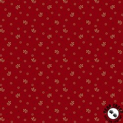 Andover Fabrics Bridgeport Tossed Sprigs Red