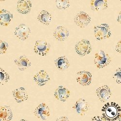 QT Fabrics Poultry in Motion Chicks Tan QT Fabrics Poultry in Motion Chicks Tan