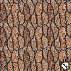 Blank Quilting Wilderness Song Tree Bark Brown