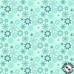 Riley Blake Designs Winter Magic Snowflakes Aqua Riley Blake Designs Winter Magic Snowflakes Aqua