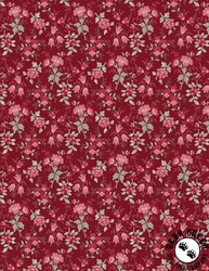 Wilmington Prints Blushing Blooms Flowers and Buds Red/Multi