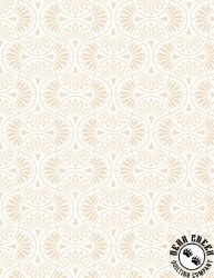 Wilmington Prints Peach Whispers Tiled Fans Cream Wilmington Prints Peach Whispers Tiled Fans Cream