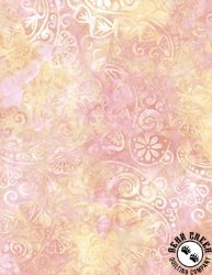 Wilmington Prints Oasis Batik Paisley Coral