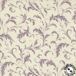 Moda Vintage Linens Lavender Fields Flourishing Plaza Cream/Iris