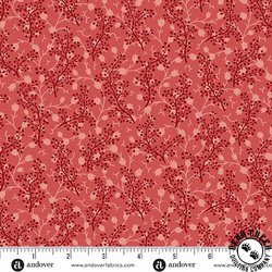 Andover Fabrics Lighthouse Coraline Red Roof