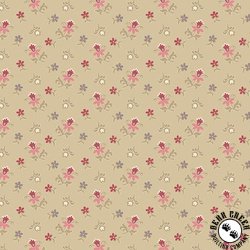 Andover Fabrics Wildflower Cottage Scatter Garden Buff