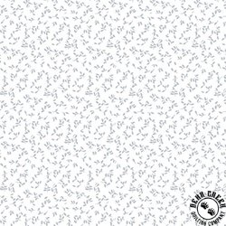 Henry Glass Quilters Flour VI Ditsy Bud White on White