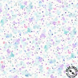 P&B Textiles Sally's Speckle 108 Inch Wide Backing Fabric Paint Splatter Teal/Purple P&B Textiles Sally's Speckle 108 Inch Wide Backing Fabric Paint Splatter Teal/Purple