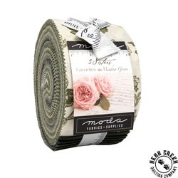 Vintage Linens Meadow Greens Jelly Roll by Moda Vintage Linens Meadow Greens Jelly Roll by Moda