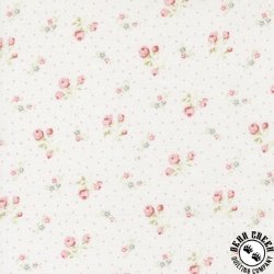 Moda Abide Small Floral Linen White Moda Abide Small Floral Linen White